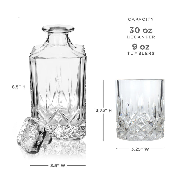 Admiral™ 3-Piece Decanter & Tumbler Set by Viski® (9417)