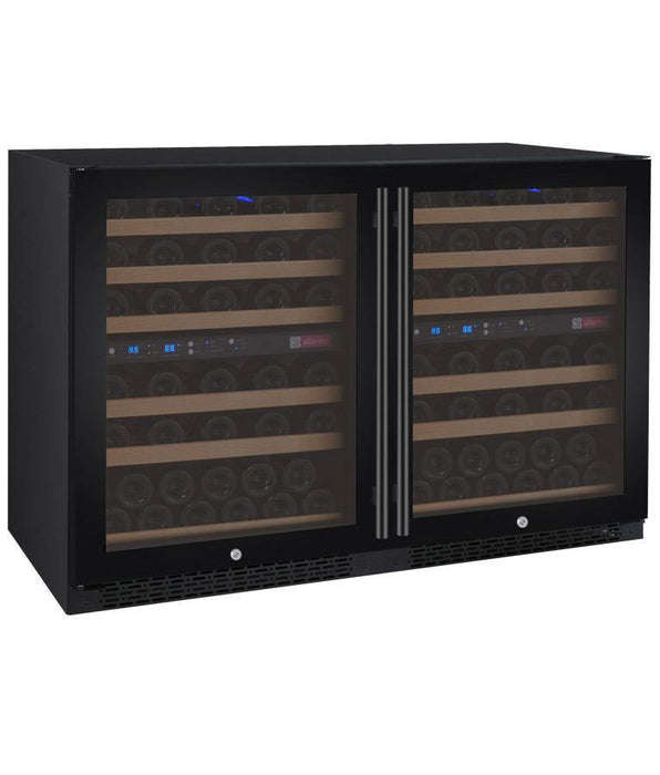 Allavino - 47" 112-Bottle Four-Zone Wine Cooler (BF 2X-VSWR56) - FlexCount II Tru-Vino Side by Side