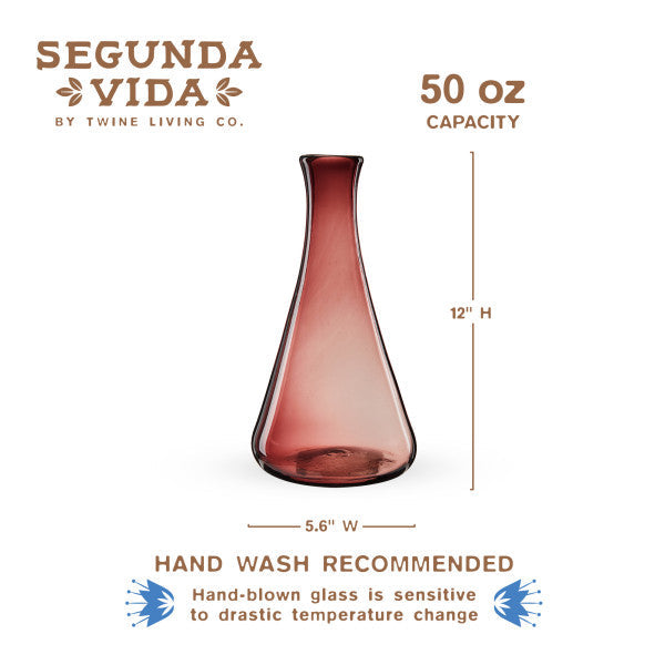 Rosado Recycled Wine Decanter by Twine Living (11027)