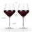 Angled Crystal Burgundy Glasses by Viski® (4532)