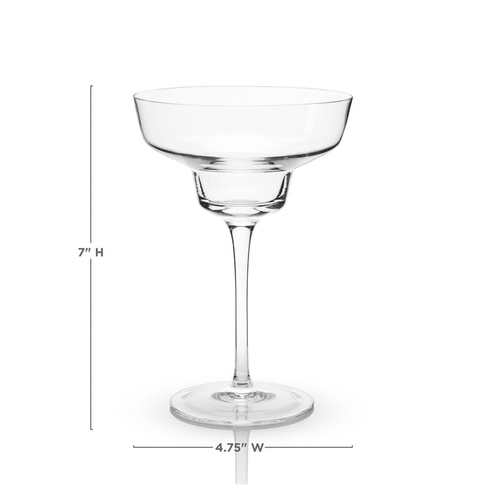 Angled Crystal Margarita Glasses by Viski® (5253)