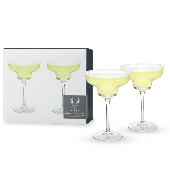 Angled Crystal Margarita Glasses by Viski® (5253)