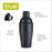 Ash: 18-Ounce Matte Black Cocktail Shaker by True (7867)