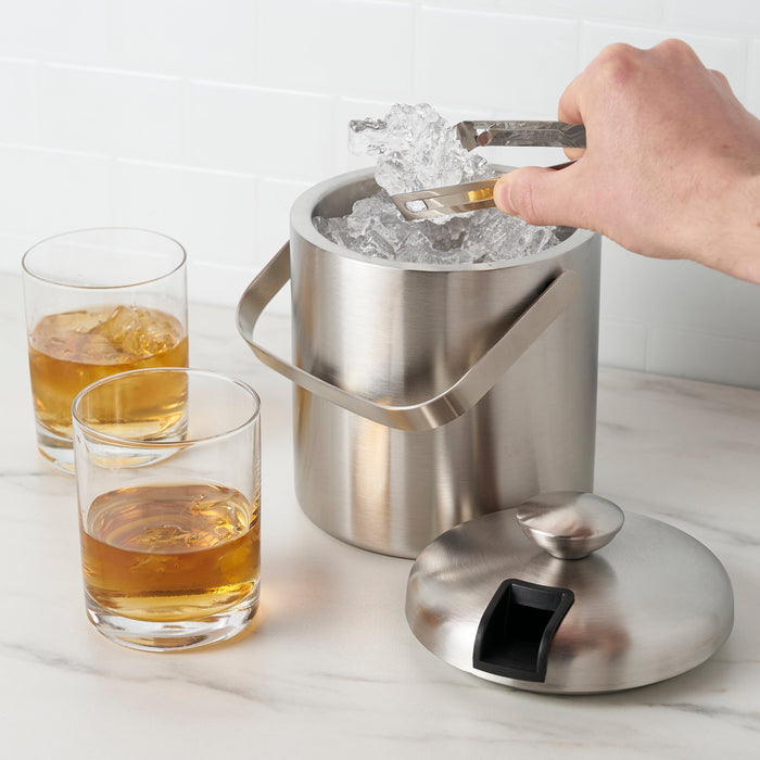 Stainless Steel Ice Bucket with Tongs by True (10078)