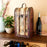 2 Bottle Old World Wooden Wine Box by Twine® (0603)