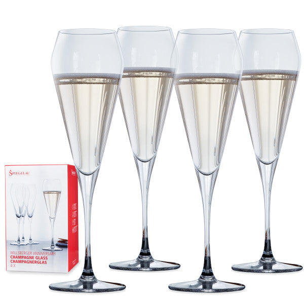 Spiegelau Willsberger 8.5 oz Champagne flute, set of 4 (1416175)