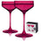 Reserve Nouveau Crystal Coupes in Berry by Viski (set of 2)