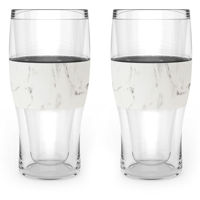 Beer FREEZE™ Cooling Cups (set of 2) in Marble by HOST® (10023)