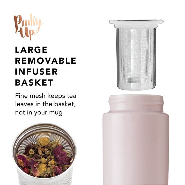 Tatyana Ceramic To-Go Infuser Mug in Lavender by Pinky Up (10921)