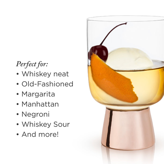 Copper Footed Tumblers by Viski® (7683)