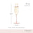 Rose Crystal Champagne Flute Set by Twine®