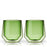 Double Walled Aurora Tumblers in Green set of 2 by Viski (11189)