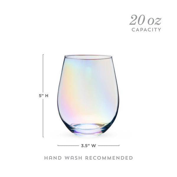 Luster Stemless Wine Glass Set by Twine (10609)