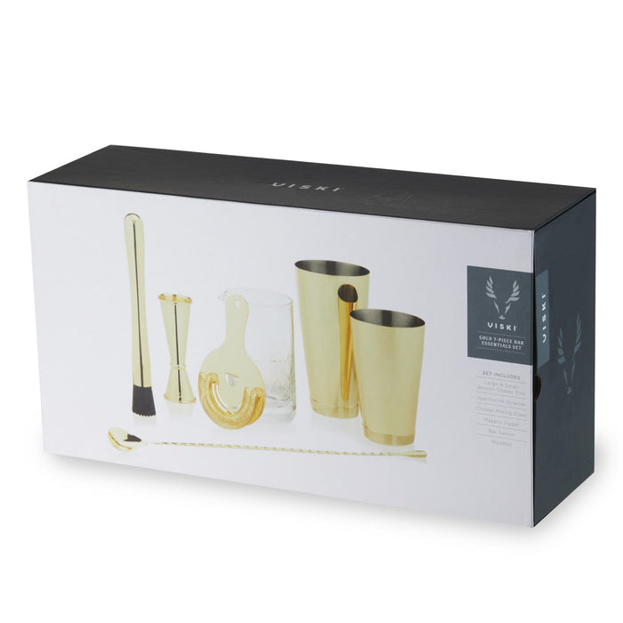 Gold 7- Piece Bar Essentials Set by Viski (11168)