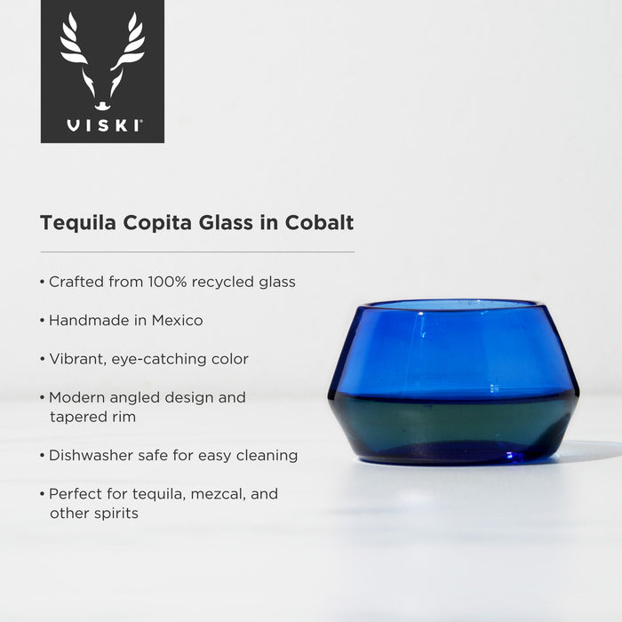 Tequila Copita Glass in Cobalt by Viski