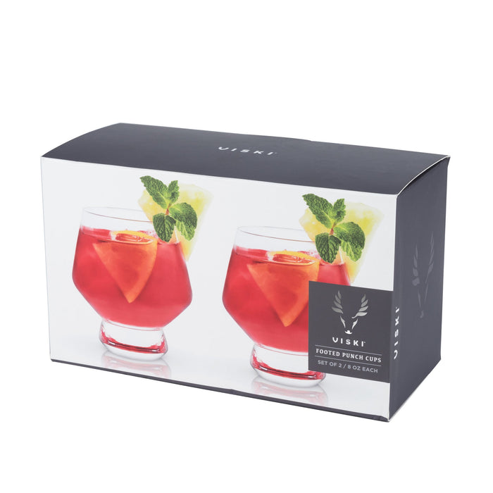 Footed Crystal Punch Cups by Viski® (6448)