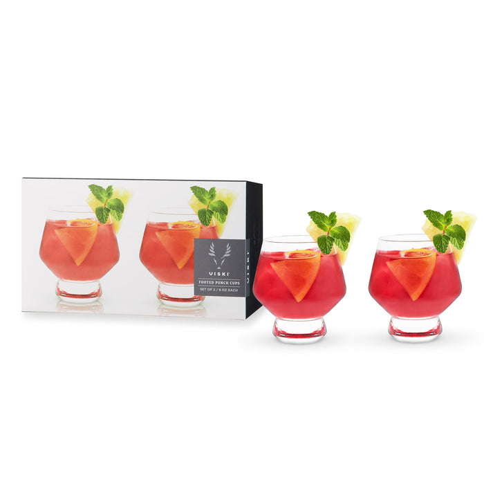 Footed Crystal Punch Cups by Viski® (6448)