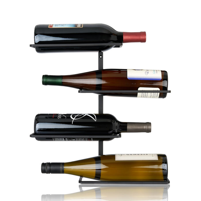 Four Bottle Wall Mounted Wine Rack by True (7688)