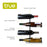 Four Bottle Wall Mounted Wine Rack by True (7688)