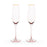 Rose Crystal Champagne Flute Set by Twine®