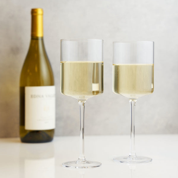 Laurel White Wine Glasses by Viski (10891)