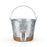 Jute Wrapped Galvanized Ice Bucket by Twine (10880)