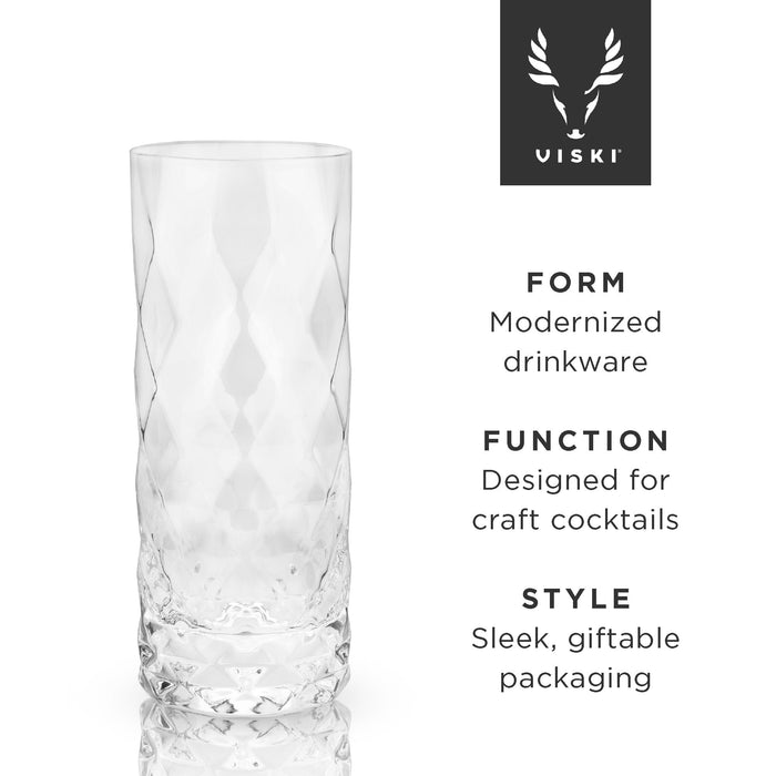 Gem Crystal Highball Glasses by Viski® (5205)