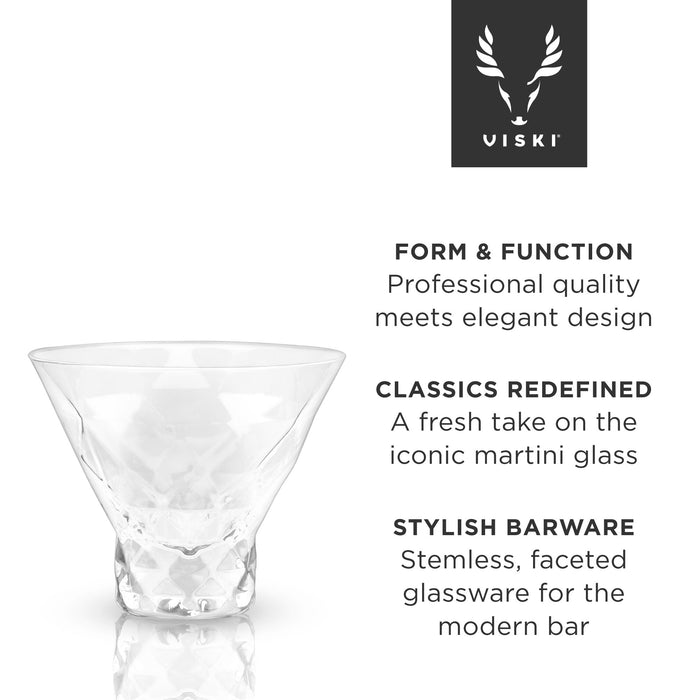 Gem Crystal Martini Glasses by Viski® (5249)