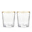 Gilded Glass Tumbler Set by Twine Living® (10757)