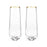 Gilded Stemless Champagne Flute Set by Twine Living® (10759)