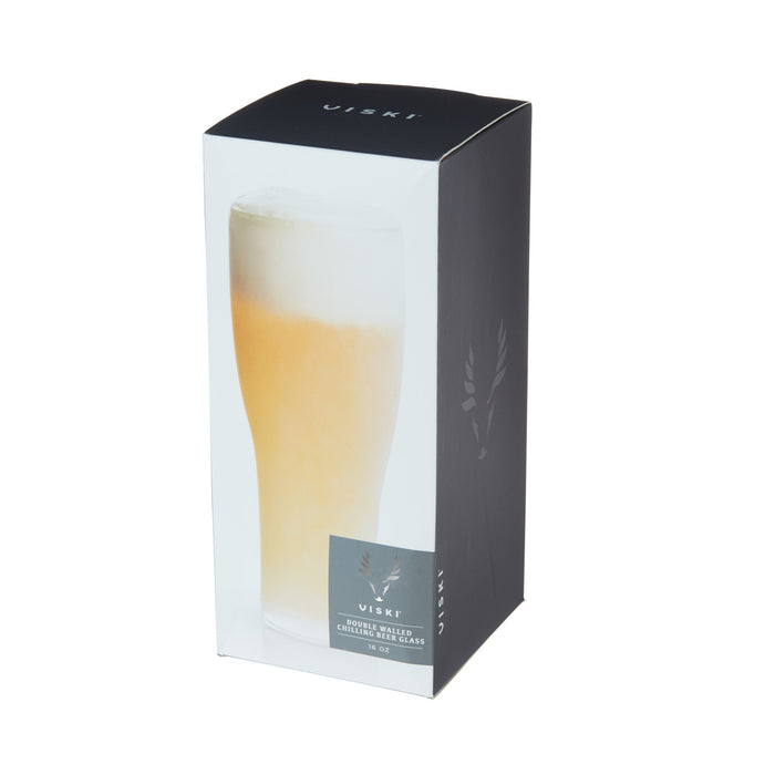 Glacier™ Double-Walled Chilling Beer Glass by Viski® (7334)