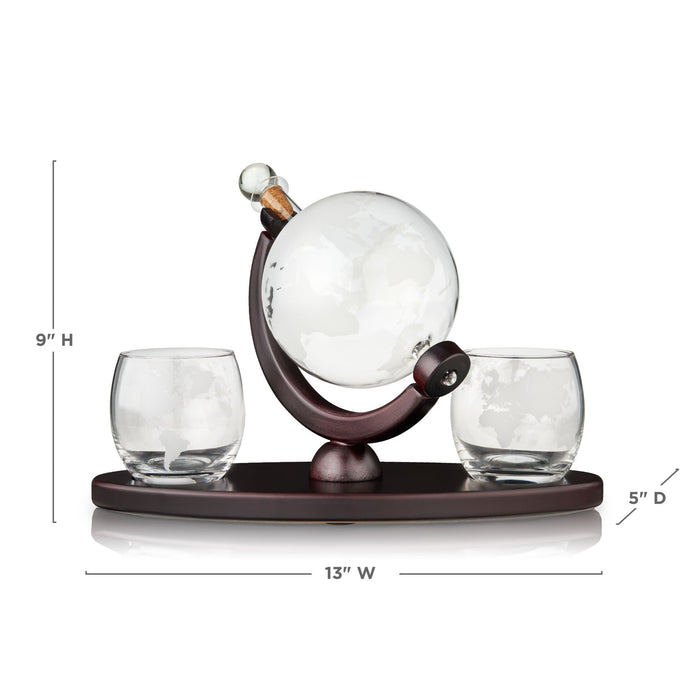 Globe Decanter & Whiskey Tumblers Set by Viski® (5401)