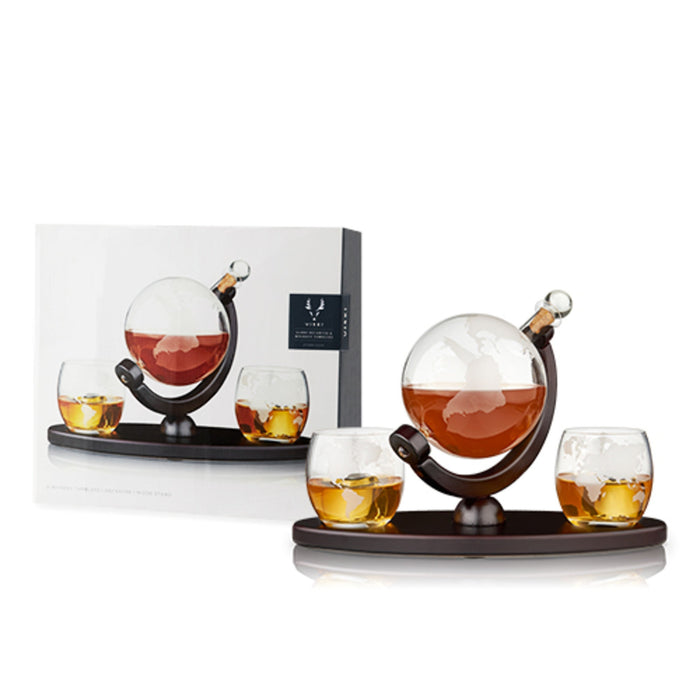 Globe Decanter & Whiskey Tumblers Set by Viski® (5401)