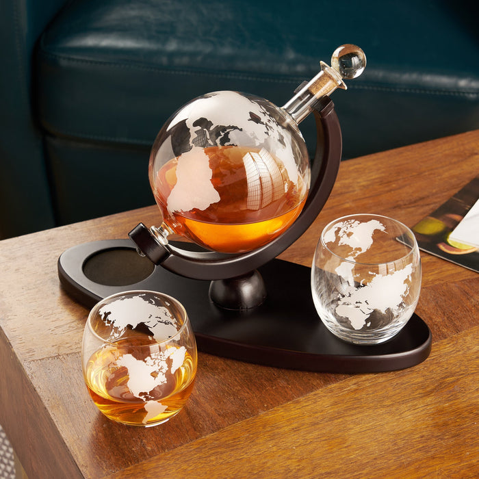 Globe Decanter & Whiskey Tumblers Set by Viski® (5401)