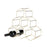 Gold Geo Counter Top Wine Rack by Viski® (5213)