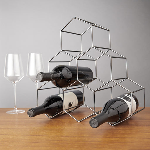 Gunmetal Geo Counter Top Wine Rack by Viski® (10166)