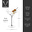 Seneca Diamond Martini Glasses by Viski (11233)