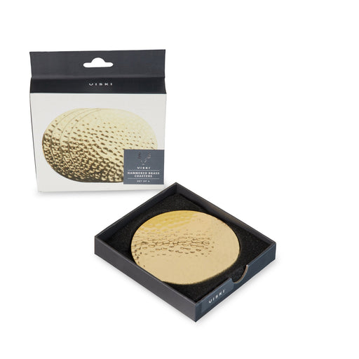 Hammered Brass Coasters by Viski® (4504)