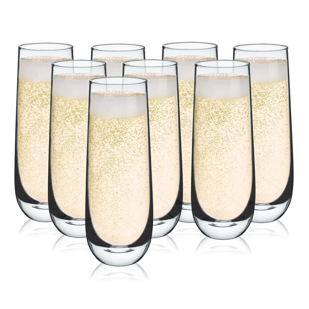 Stemless Champagne Flutes by True Set of 8 (11438)