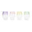 Frosted Ombre Stemless Wine Glasses Set of 4 by Blush®(6314)