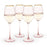 Rose 14 oz. Crystal White Wine Glass Set of 4 by TwineÂ®(10835)