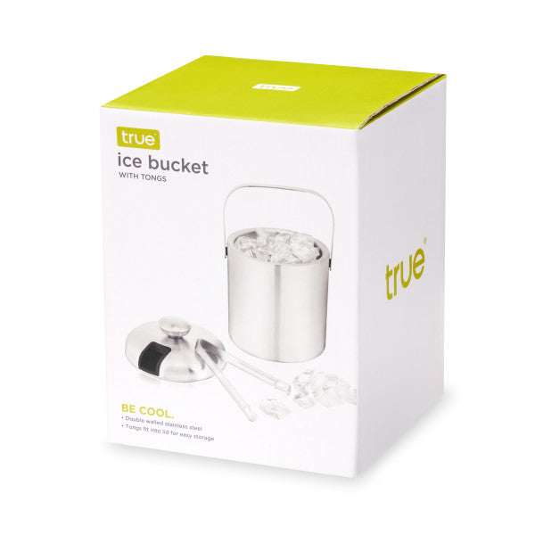 Stainless Steel Ice Bucket with Tongs by True (10078)