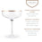 Copper Rim Crystal Coupe Set by Twine®