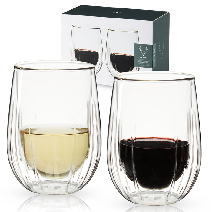 Double Walled Wine Glasses by Viski (11009)