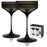 Reserve Nouveau Crystal Coupes in Smoke by Viski (set of 2)