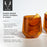 Double Walled Aurora Tumblers in Amber set of 2 by Viski (11188)