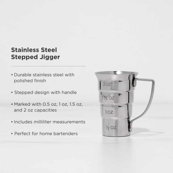 Stainless Steel Stepped Jigger by Viski® (10152)