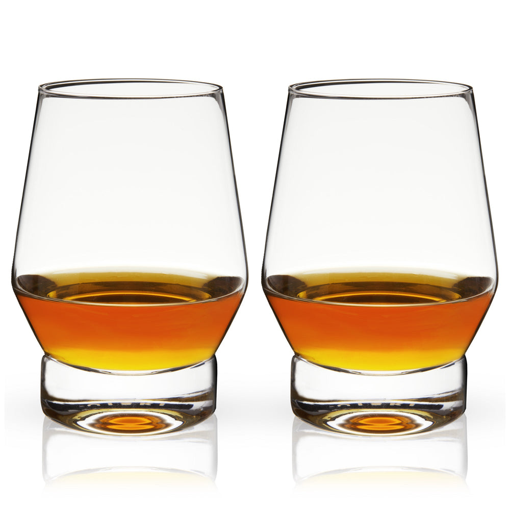 Heavy Base Crystal Whiskey Glasses by Viski (11020)