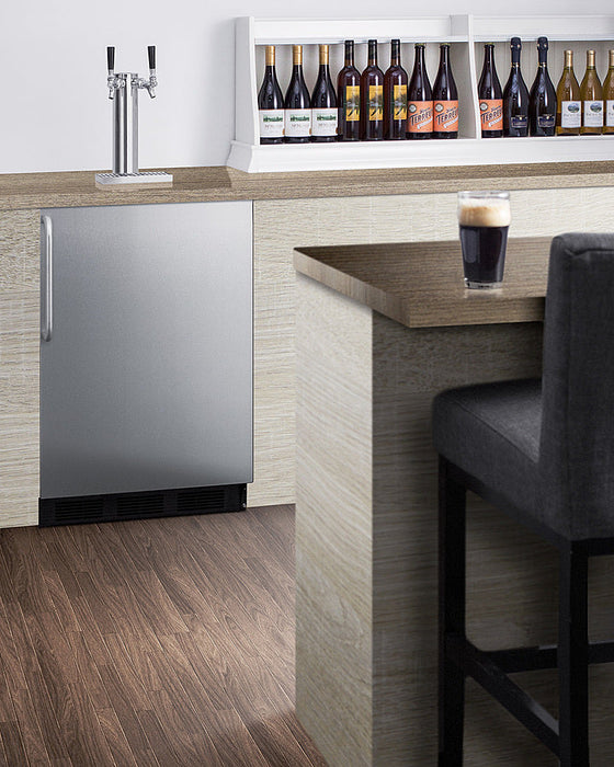 Summit - 24" Wide Built-In Kegerator, ADA Compliant (SBC58BLBICSSADA)