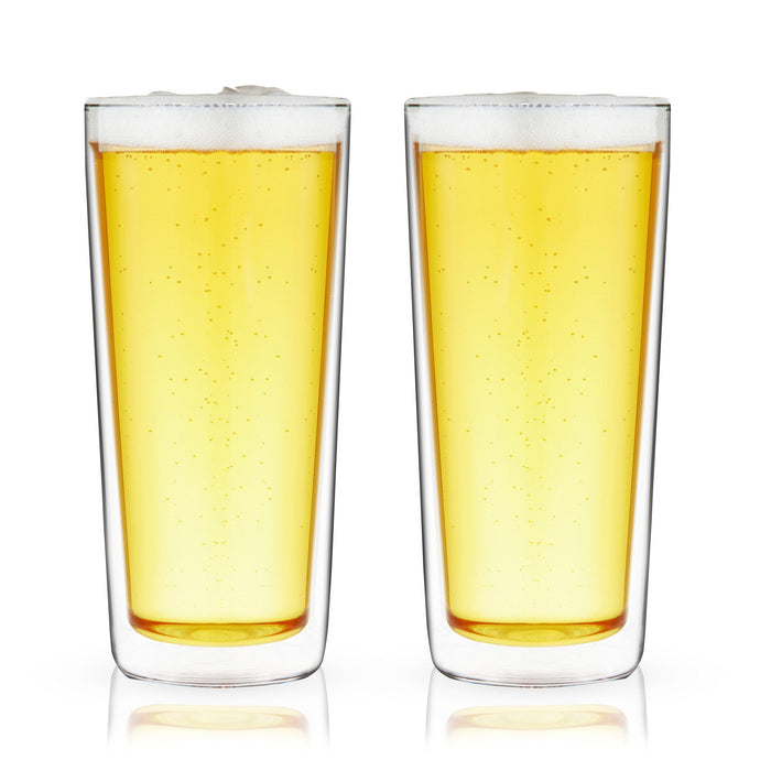 Double Walled Pint Glasses by True